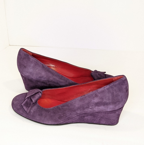 Vintage Rue du jour suede wedges - Picture 15 of 15